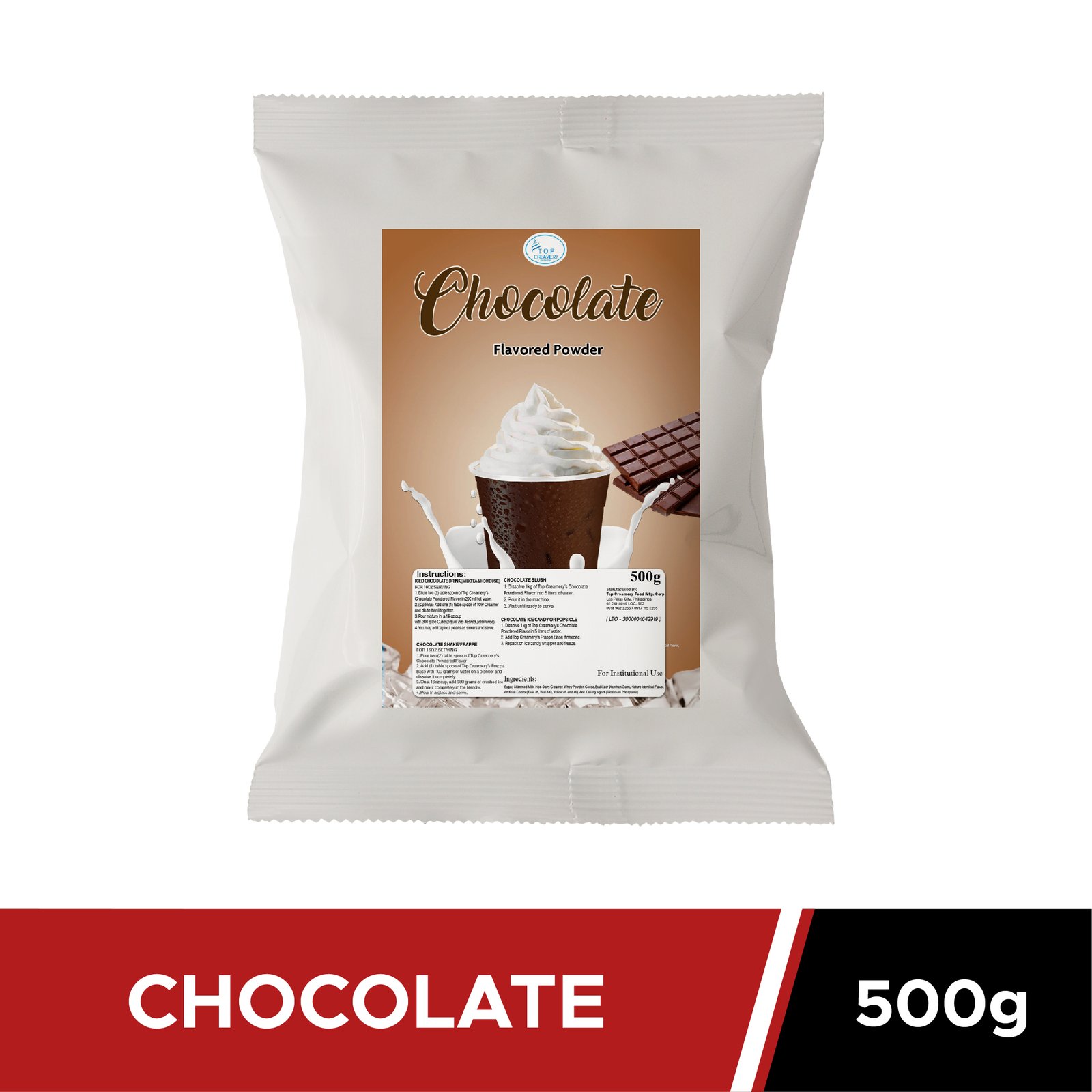 Chocolate Blended Drink Powder Tapiocas and Beans Co.