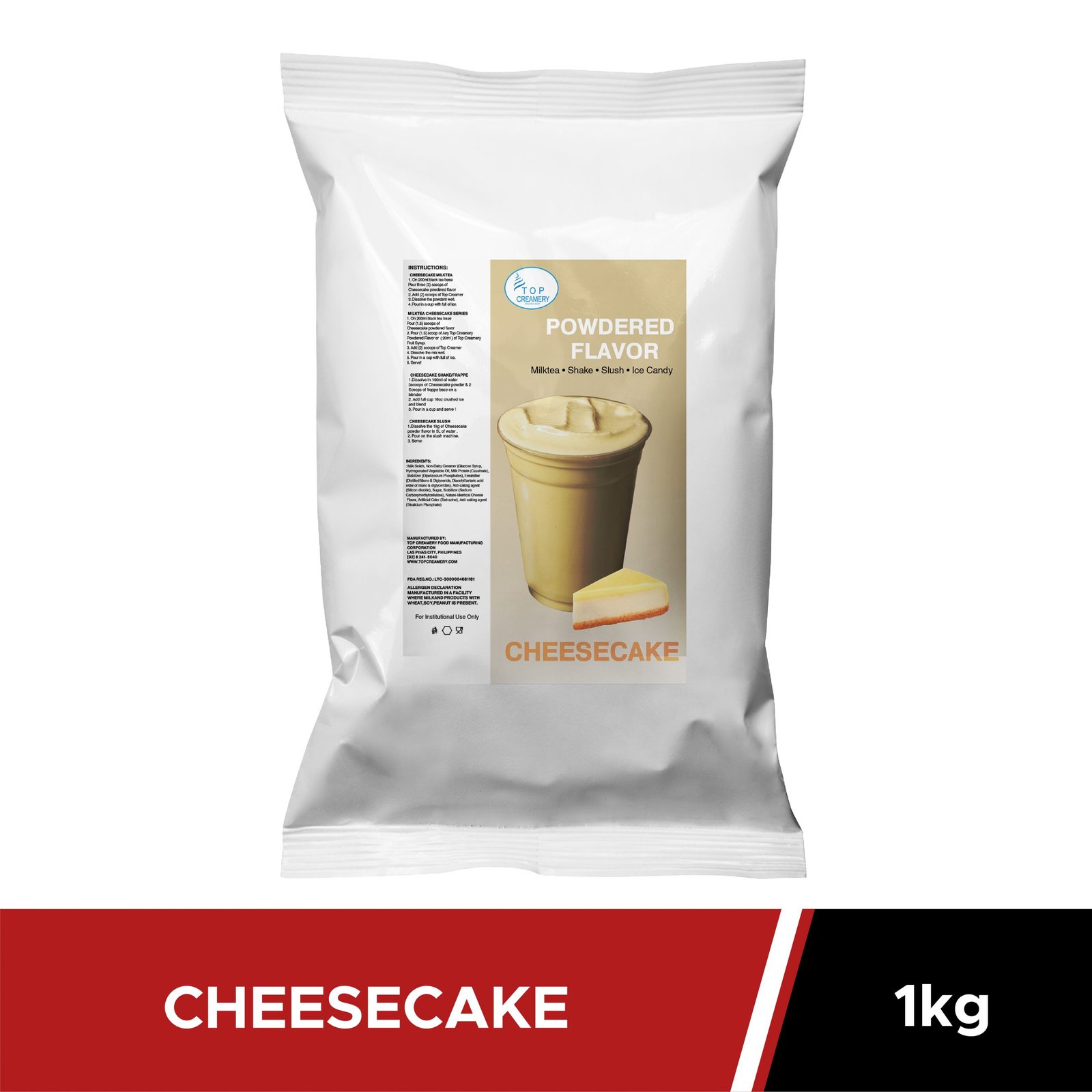 Cheesecake Powdered Flavor Tapiocas and Beans Co.