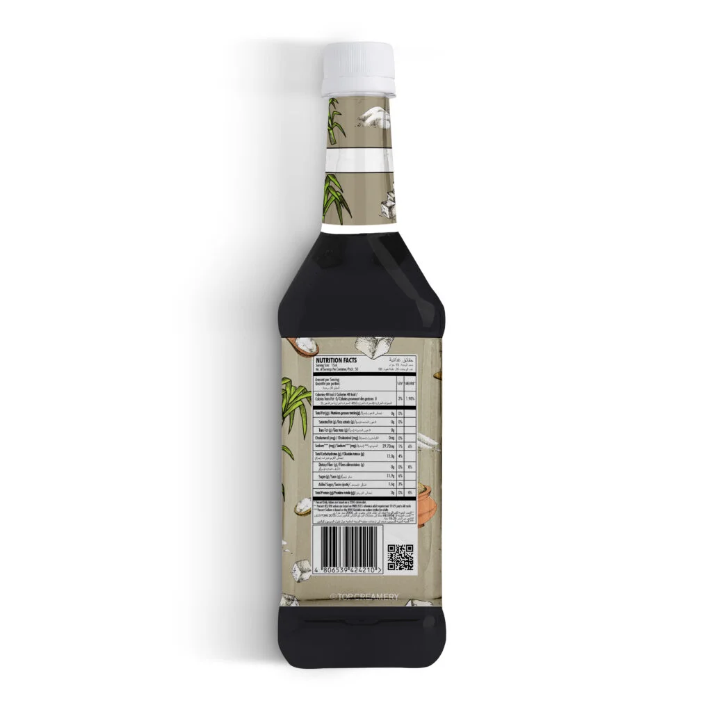 Brown Sugar Syrup 750ml back