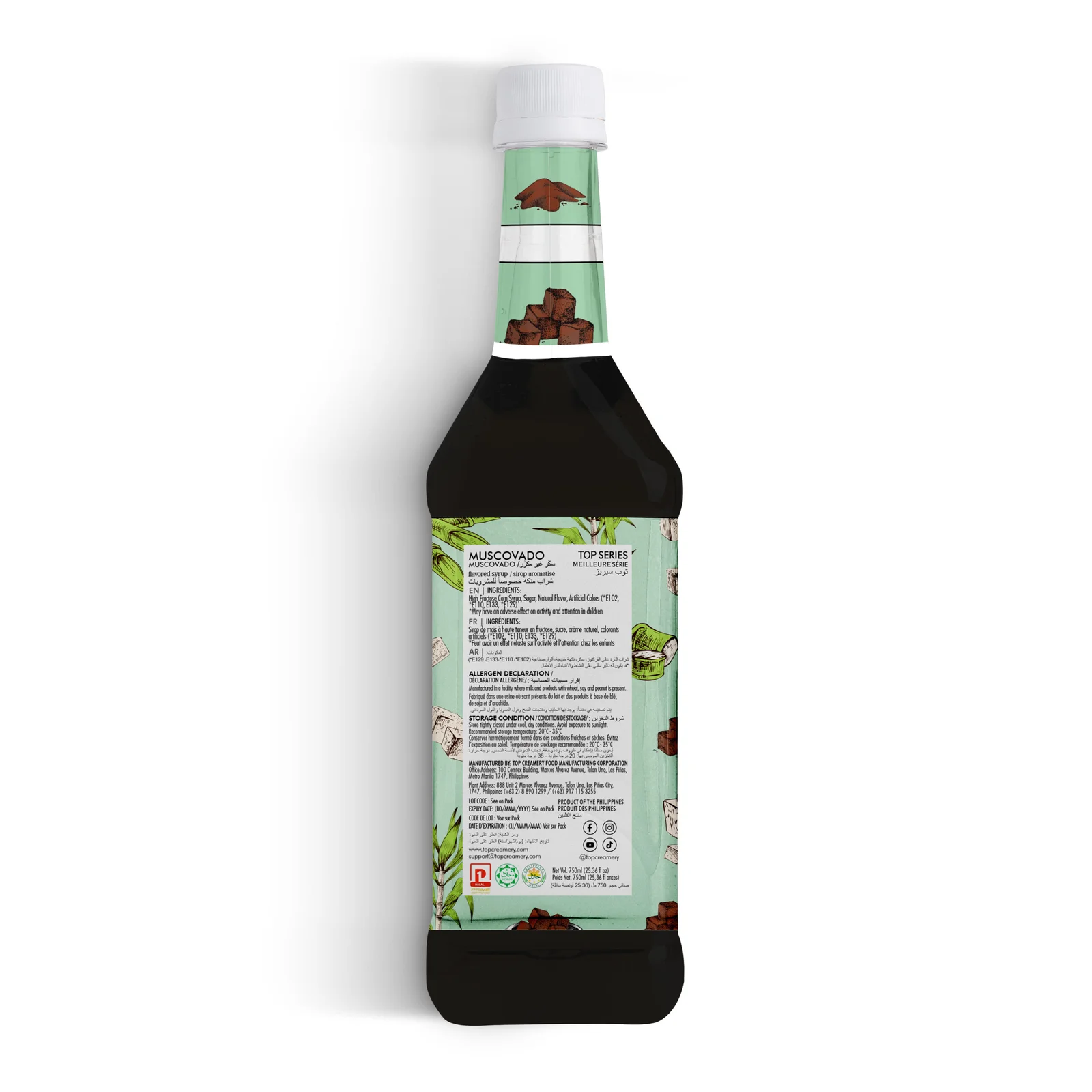 TOP Series Muscovado Syrup 750ml back